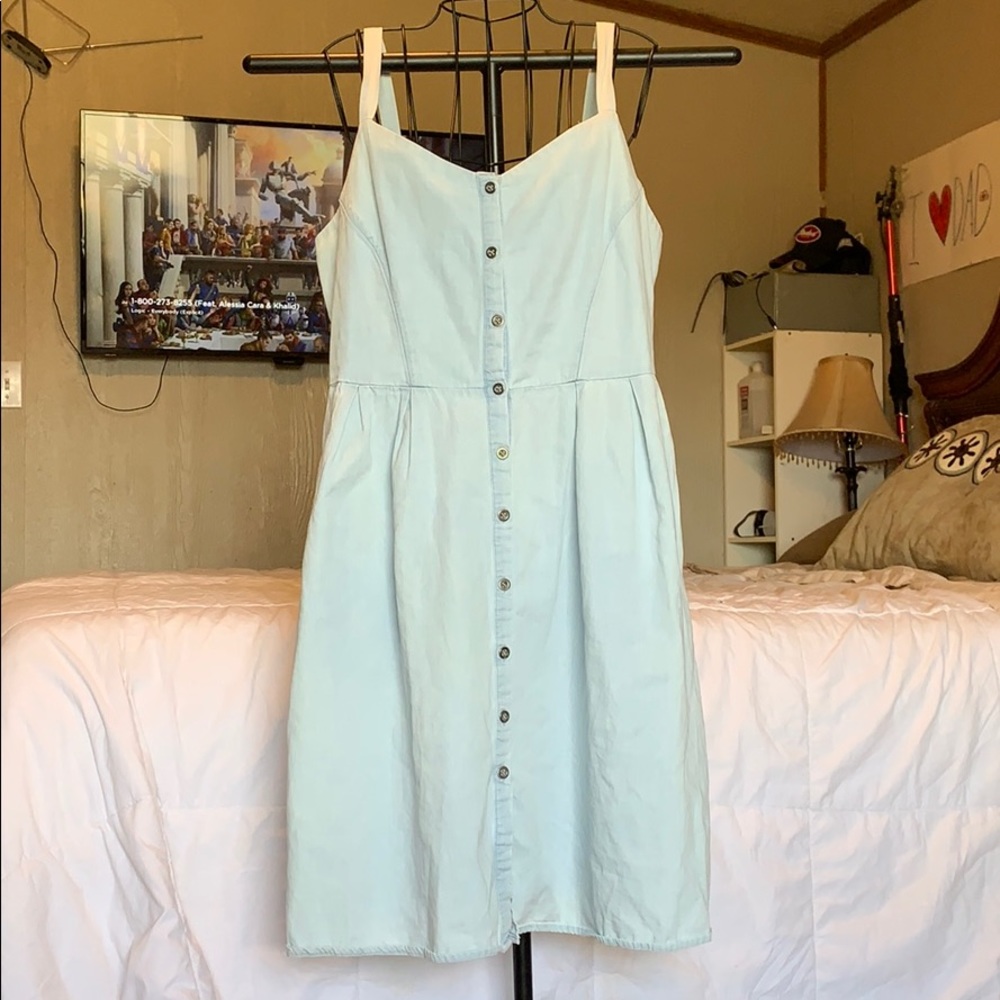 Summer light denim dress medium